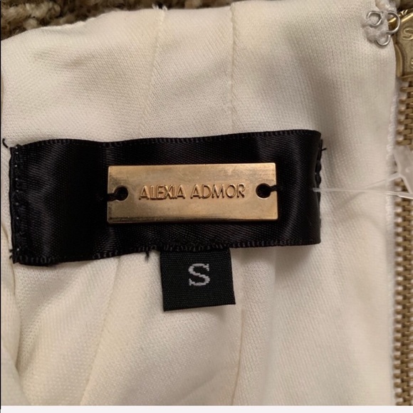 FLASH SALE! NEW Alexia Admor Scuba Dress off-white - Picture 7 of 8